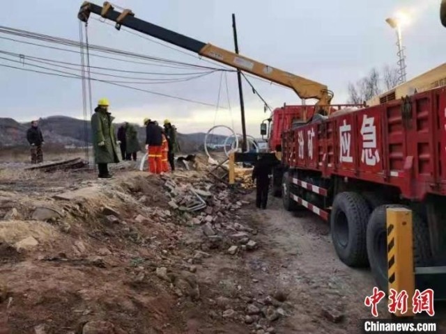 救援現(xiàn)場。 現(xiàn)場工作人員 供圖