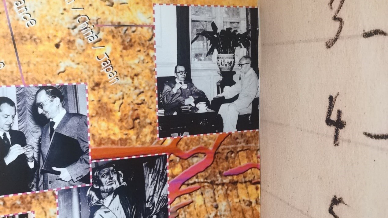 1957年，卡贊扎基斯第二次訪問中國，期間與作家茅盾進行交流。人民網(wǎng)記者 葛泰佚攝