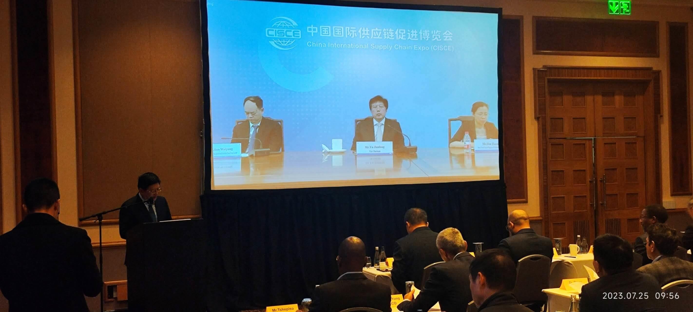 唐中東總領(lǐng)事致辭。圖片來源：貿(mào)促會