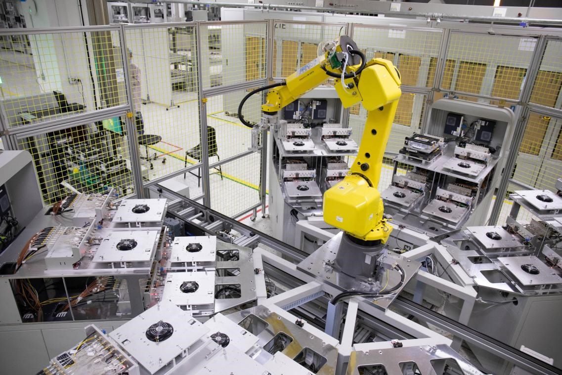 中興通訊“5G全連接智能工廠”。受訪者供圖