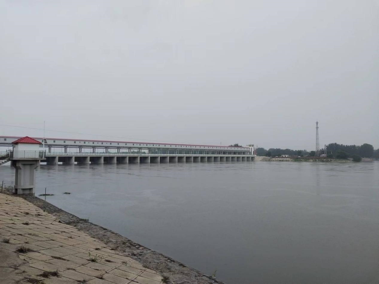 獨(dú)流減河進(jìn)洪閘。受訪者供圖
