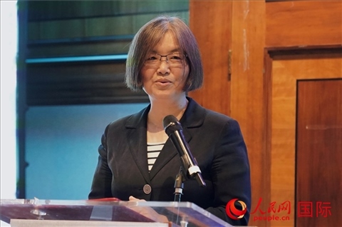 薛伶致辭。人民網(wǎng) 郭錦標攝