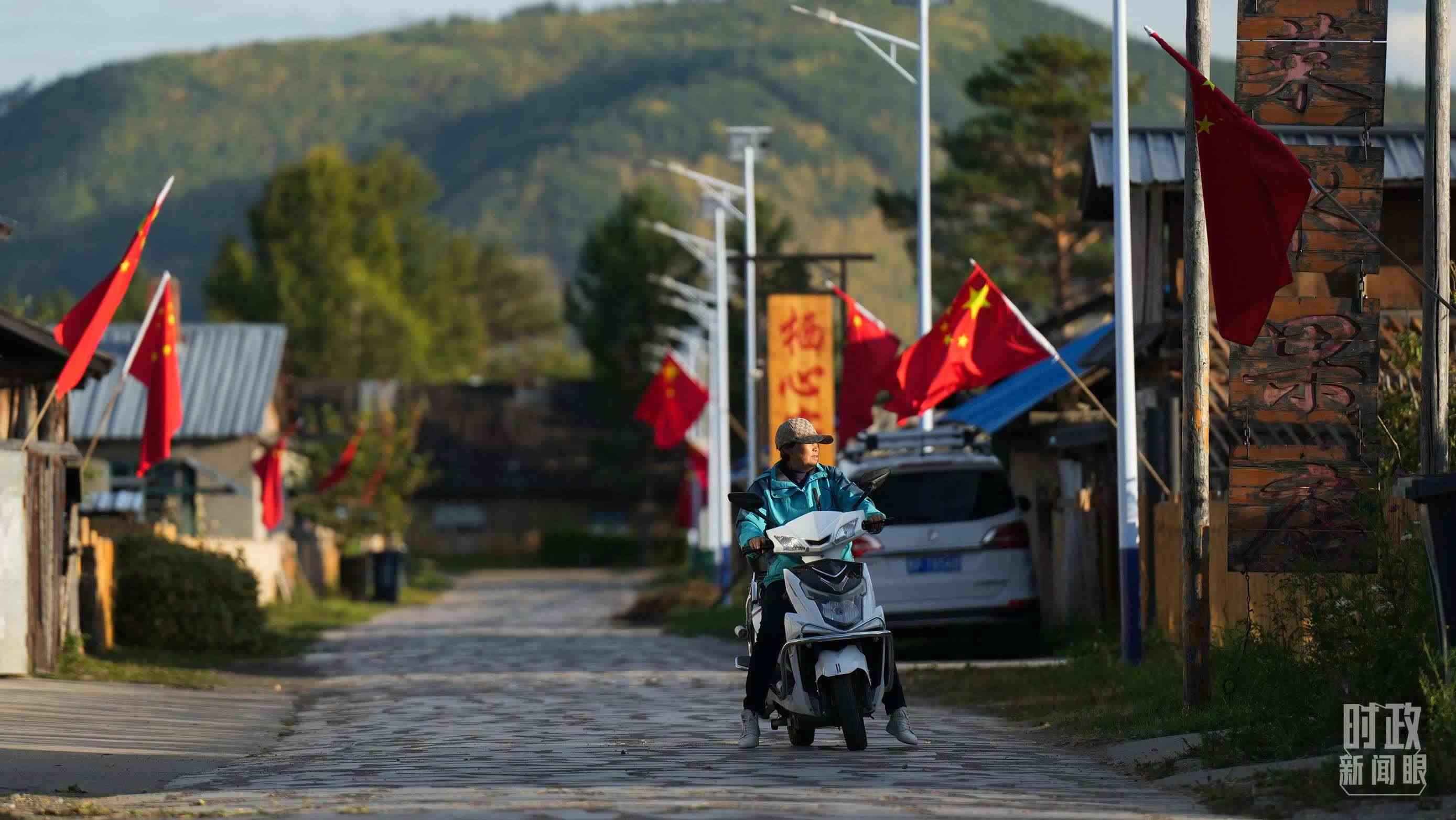 △北極村里民宿眾多。（總臺國廣記者李晉拍攝）