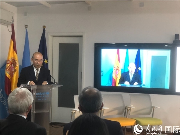 生態(tài)環(huán)境部應(yīng)對氣候變化司一級(jí)巡視員孫楨在研討會(huì)上致辭。 人民網(wǎng)記者 趙健攝