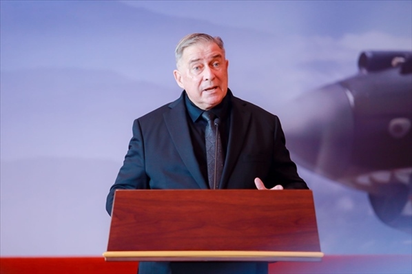 2023年10月30日，美中航空遺產(chǎn)基金會(huì)主席杰弗里·格林在中國(guó)人民抗日戰(zhàn)爭(zhēng)紀(jì)念館的活動(dòng)中發(fā)表講話。中國(guó)人民對(duì)外友好協(xié)會(huì)供圖