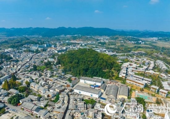 航拍舊州古鎮(zhèn)。人民網(wǎng) 陽茜攝