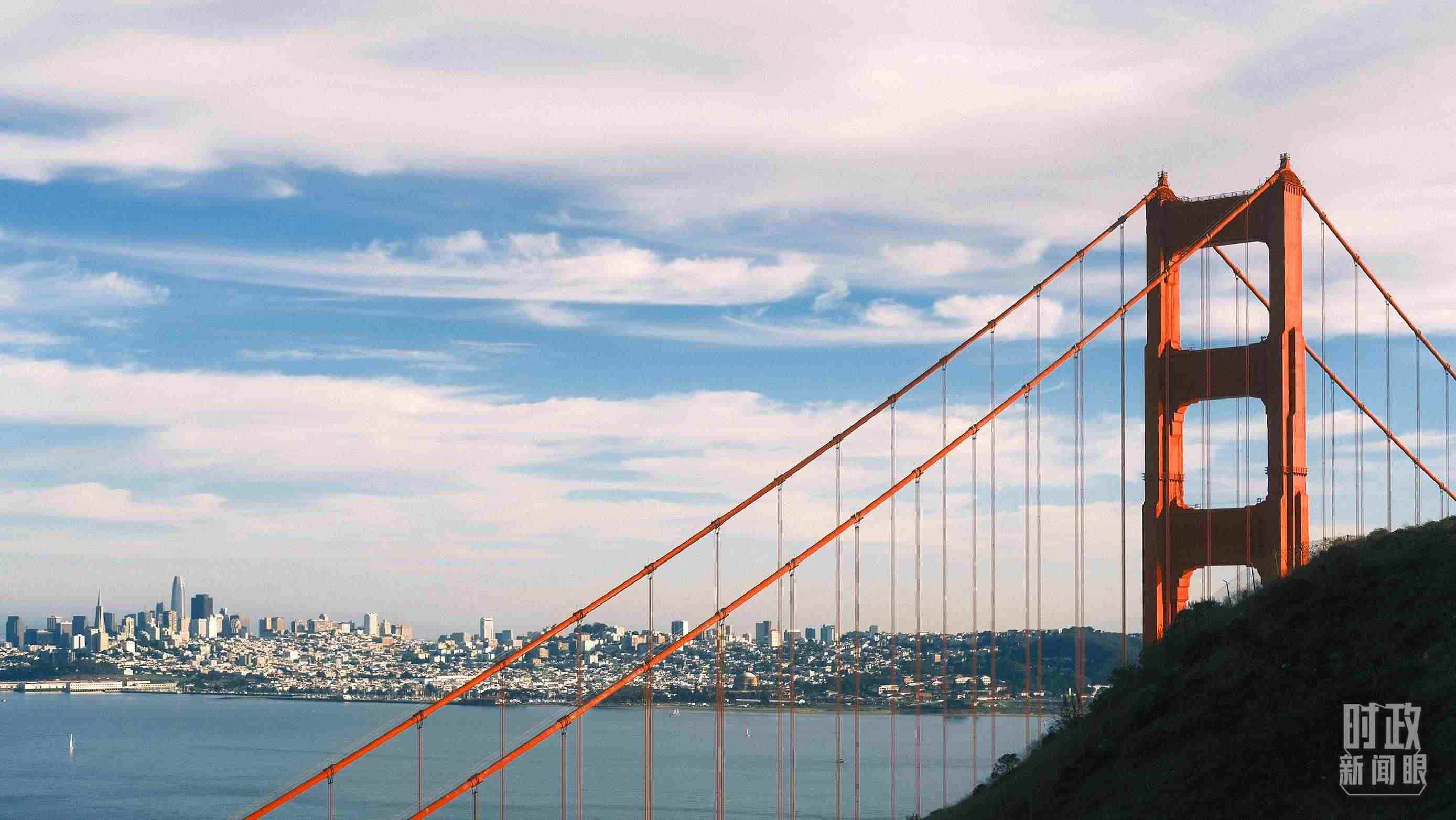 舊金山，金門大橋。（總臺(tái)央視記者盧心雨拍攝）