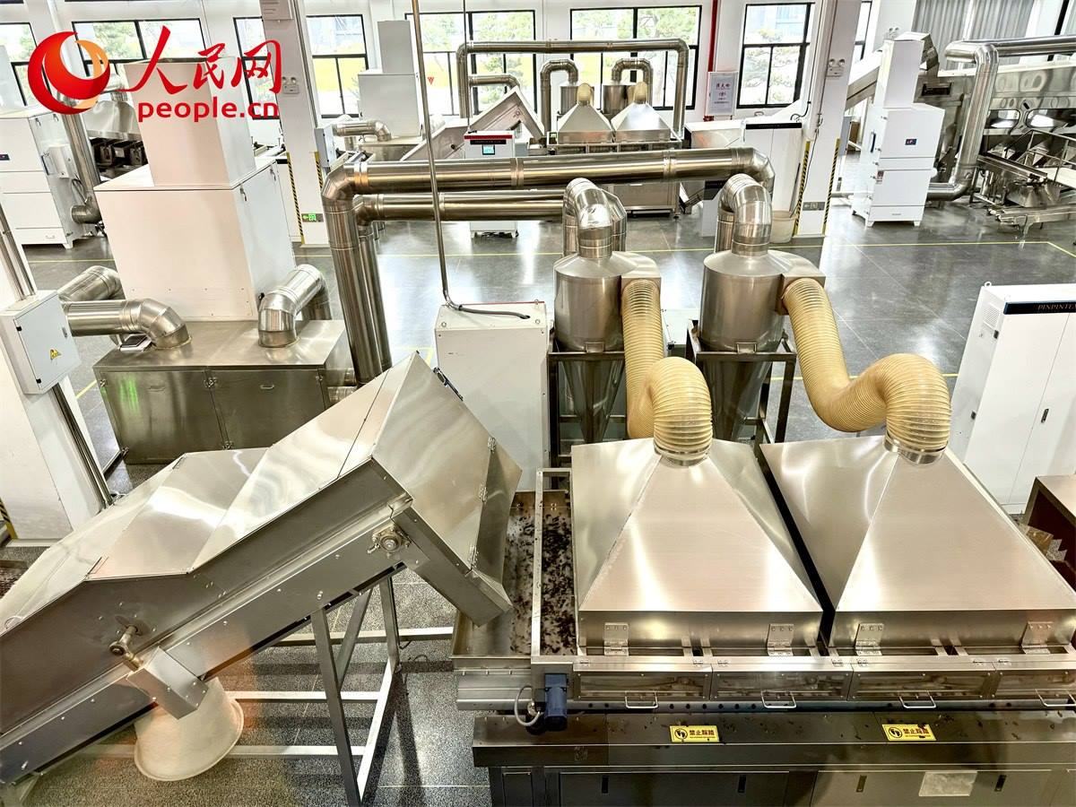 品品香白茶精制自動化生產(chǎn)廠房。人民網(wǎng)記者 劉微攝