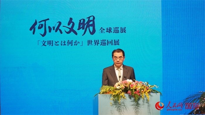 中國駐日本大使吳江浩致辭。人民網(wǎng) 蔣曉辰攝