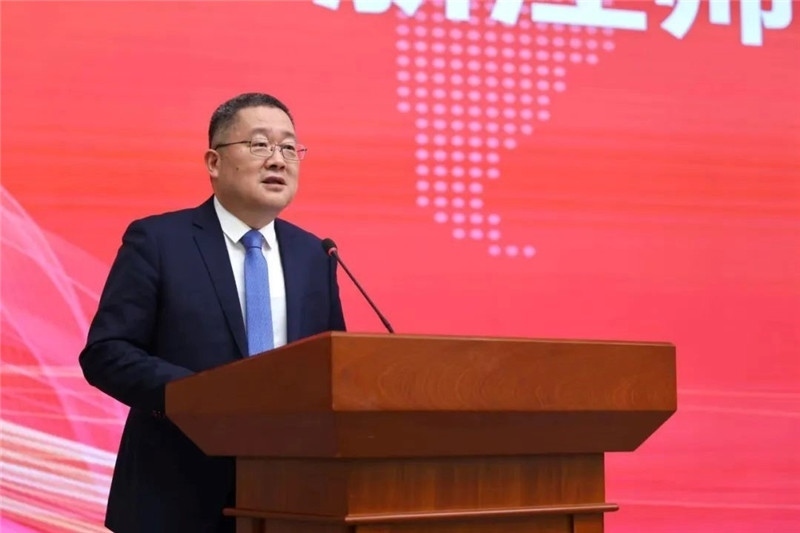 浙江師范大學(xué)黨委書記鄭孟狀致辭。主辦方供圖