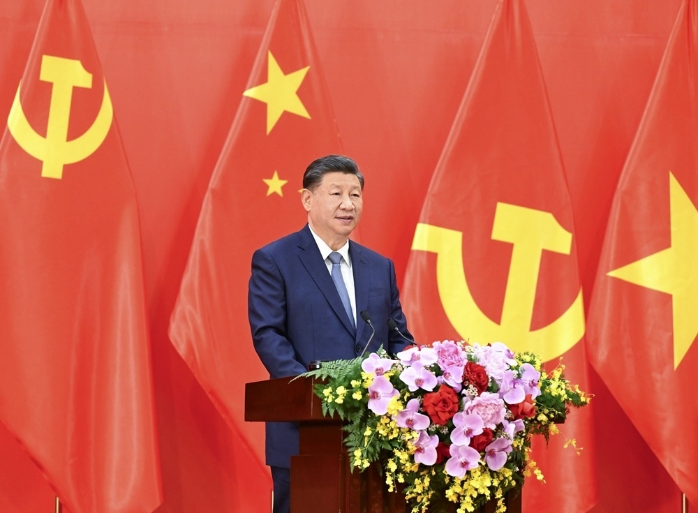 習(xí)近平總書記發(fā)表題為《賡續(xù)傳統(tǒng)友誼，開(kāi)創(chuàng)中越命運(yùn)共同體建設(shè)新征程》的重要講話。