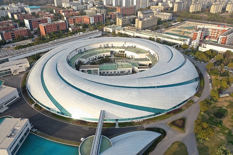 2019年3月12日，航拍上海光源項(xiàng)目。