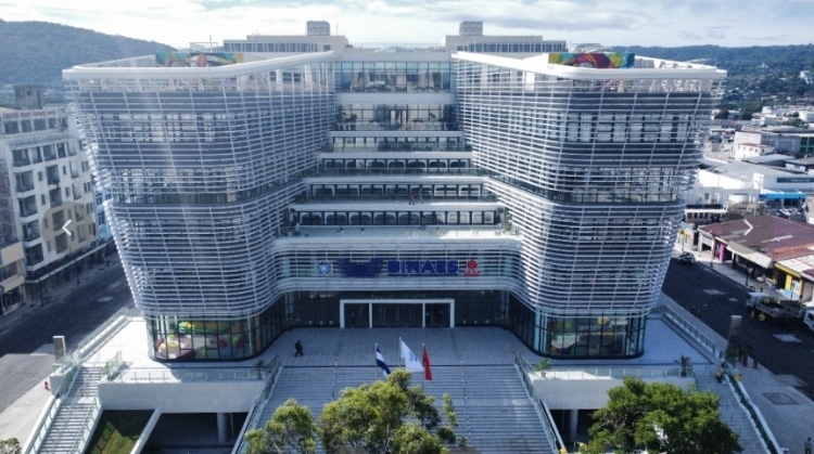 圖為中國(guó)援建薩爾瓦多國(guó)家圖書(shū)館實(shí)景。 圖片由中國(guó)援薩爾瓦多國(guó)家圖書(shū)館項(xiàng)目施工技術(shù)組提供