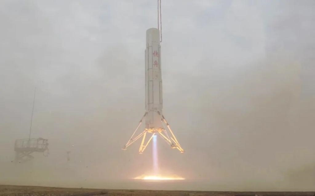 圖為垂直起降試驗。（中國航天科工集團(tuán)供圖）