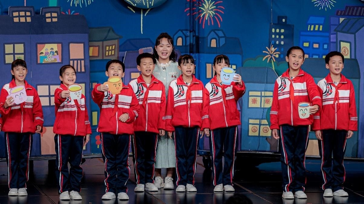 湖南省懷化市會(huì)同縣粟裕希望小學(xué)田野詩班彩排現(xiàn)場(chǎng)。主辦方供圖