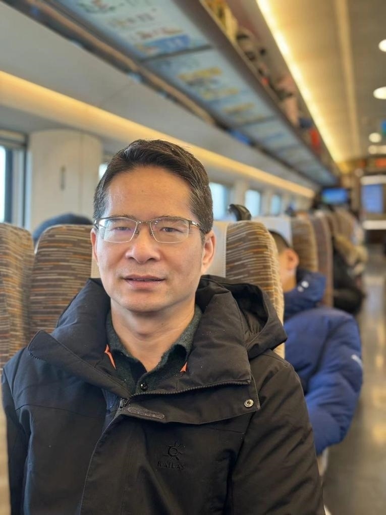 楊萬(wàn)坤乘坐高鐵往返京津。（采訪對(duì)象供圖）