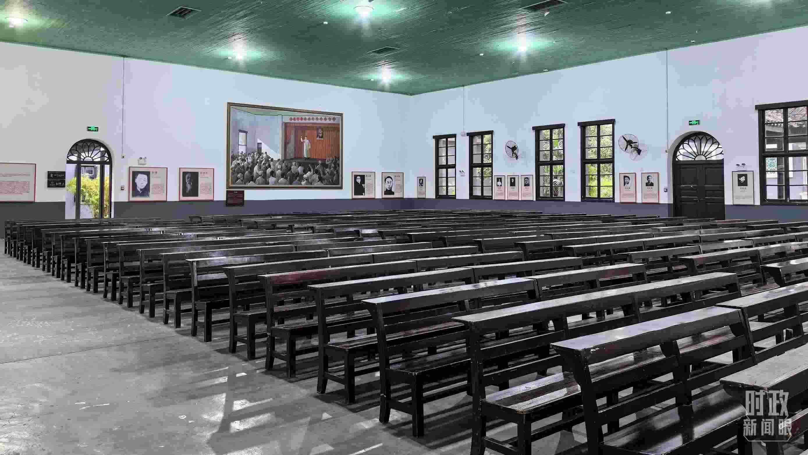 △湖南第一師范學(xué)院（城南書院校區(qū)）大禮堂。（總臺(tái)央視記者趙化拍攝）