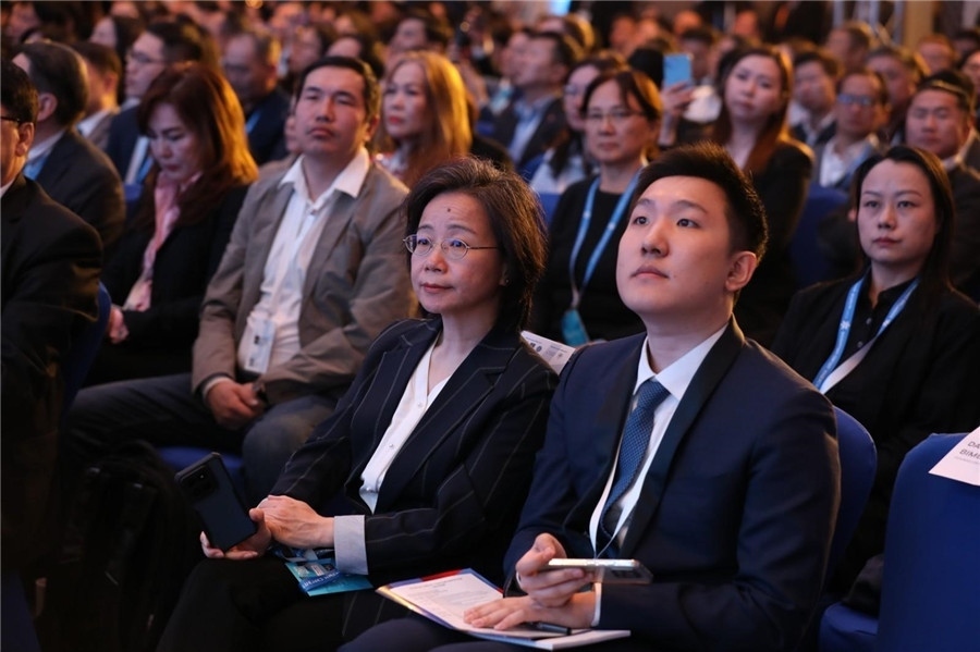 沈敏娟大使出席論壇。蒙政府官網(wǎng)供圖