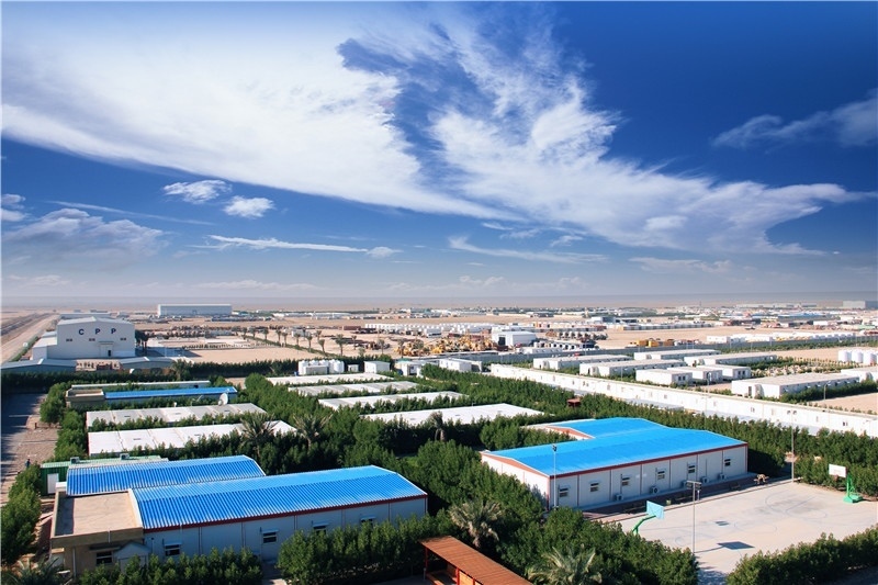 圖為中石油管道局伊拉克魯邁拉項目營地，中石油管道局供圖