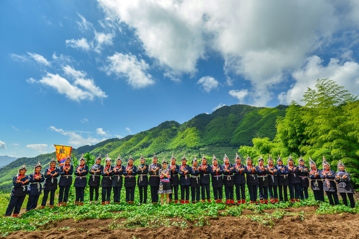 景寧渤海鎮(zhèn)安亭村畬歌嘹亮。供圖 共享聯(lián)盟·景寧