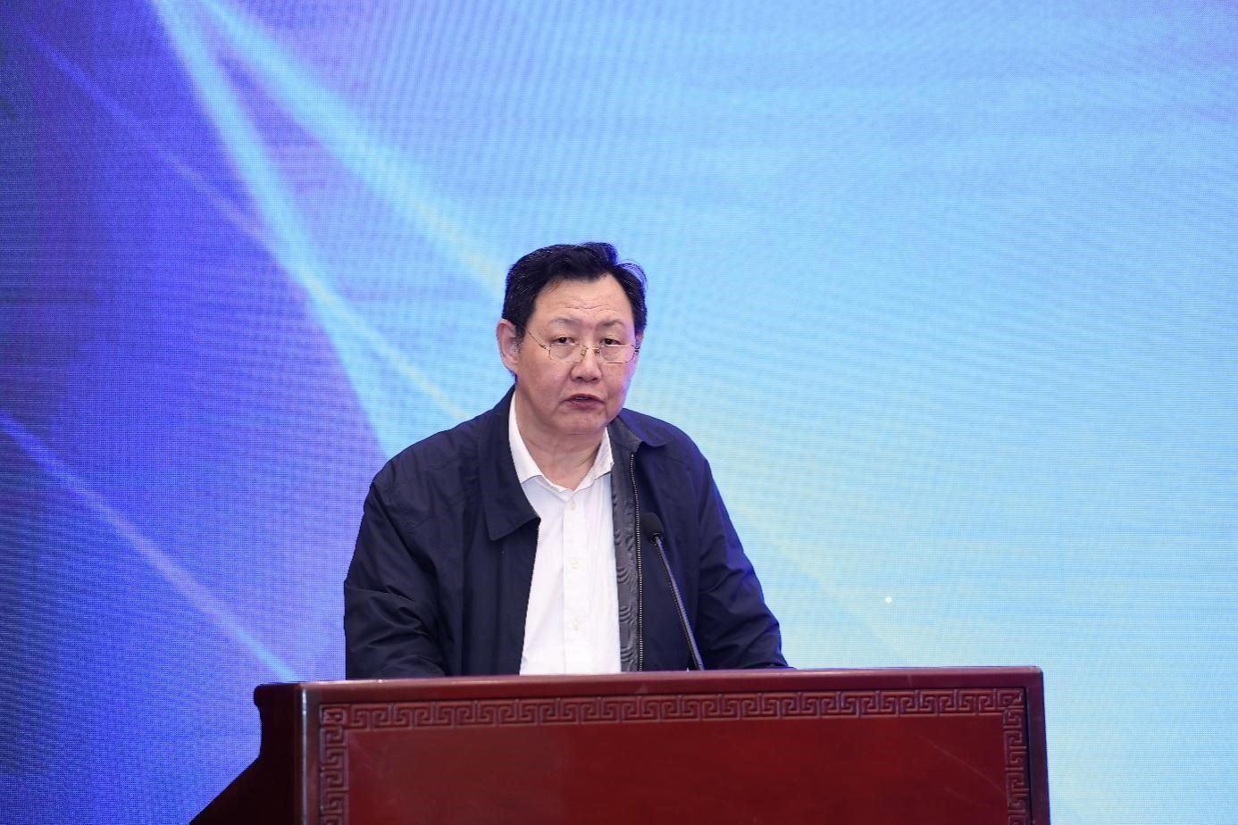 中國物流與采購聯合會黨委副書記余平致辭。主辦方供圖