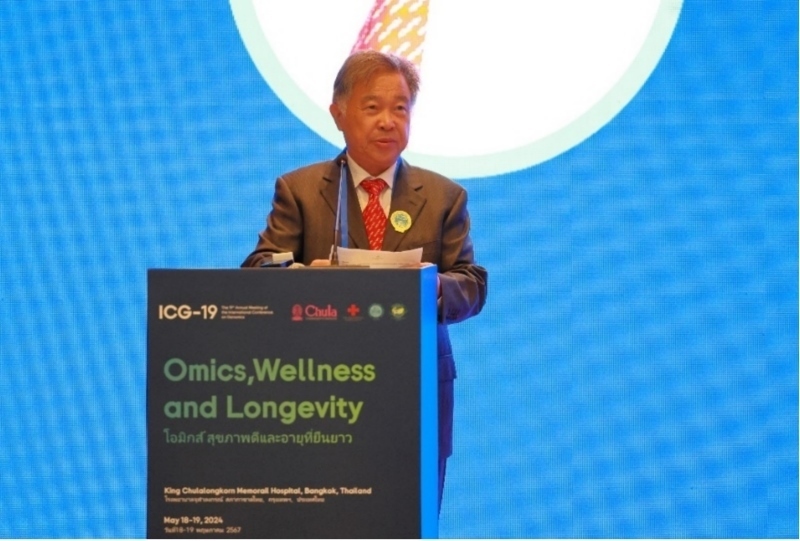 朱拉隆功大學(xué)醫(yī)學(xué)院副院長(zhǎng)沃拉蘇克·肖特勒蘇克發(fā)表主旨演講。主辦方供圖