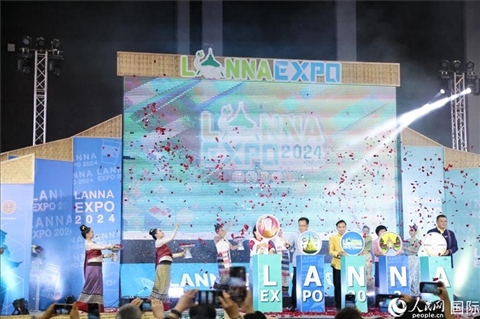 7月9日，2024年蘭納博覽會開幕式在清邁國際會展中心舉行。人民網(wǎng)記者楊一攝