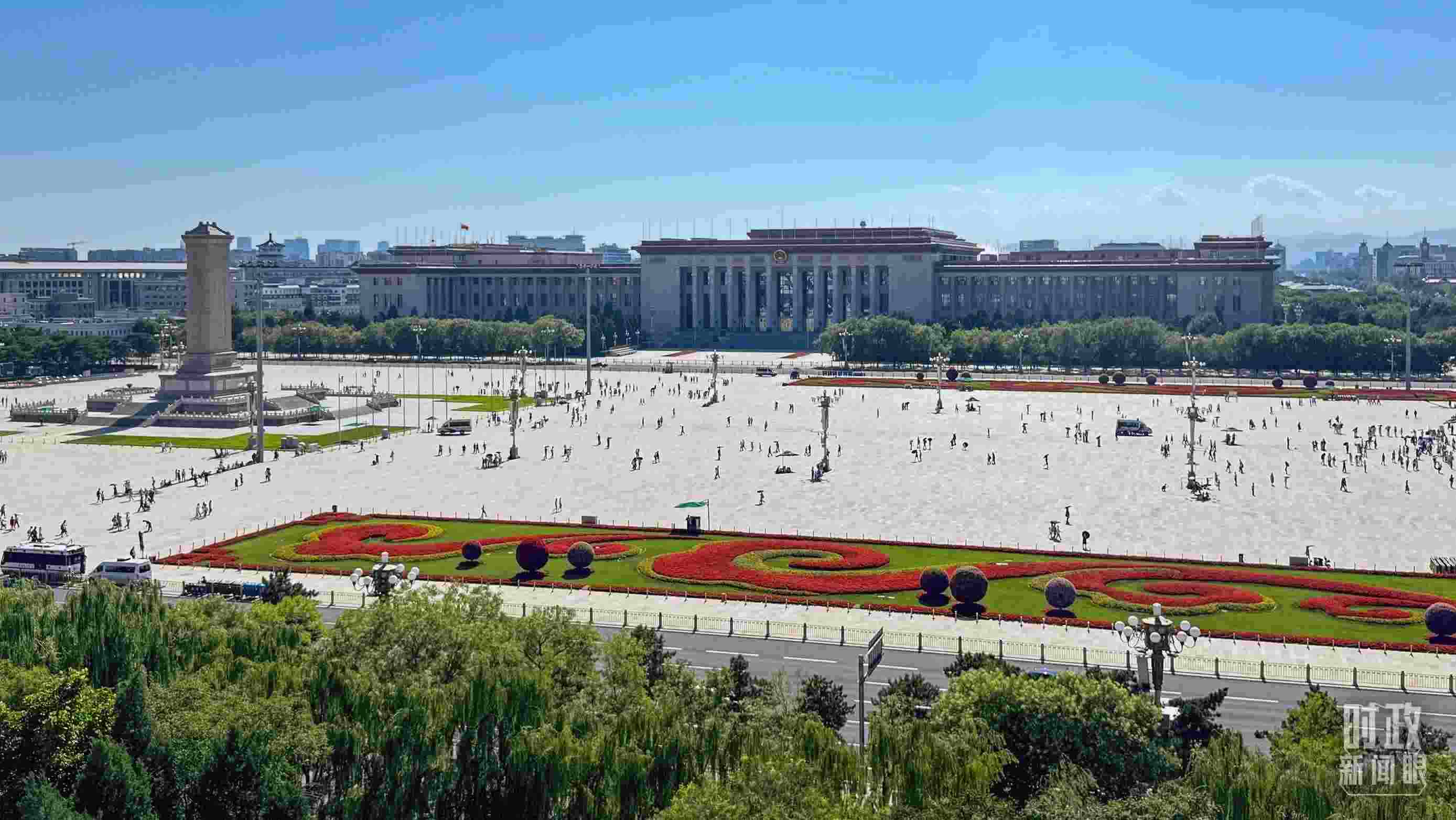 △北京天安門廣場。（總臺央視記者蔣碩拍攝）