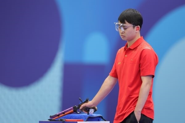 謝瑜在比賽中。 人民日?qǐng)?bào)報(bào)道團(tuán) 陶相安攝