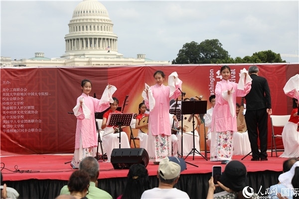 2、在華盛頓中國文化節(jié)活動上，還進行了豐富多樣的中國文化演出。 人民網(wǎng)記者 李志偉攝