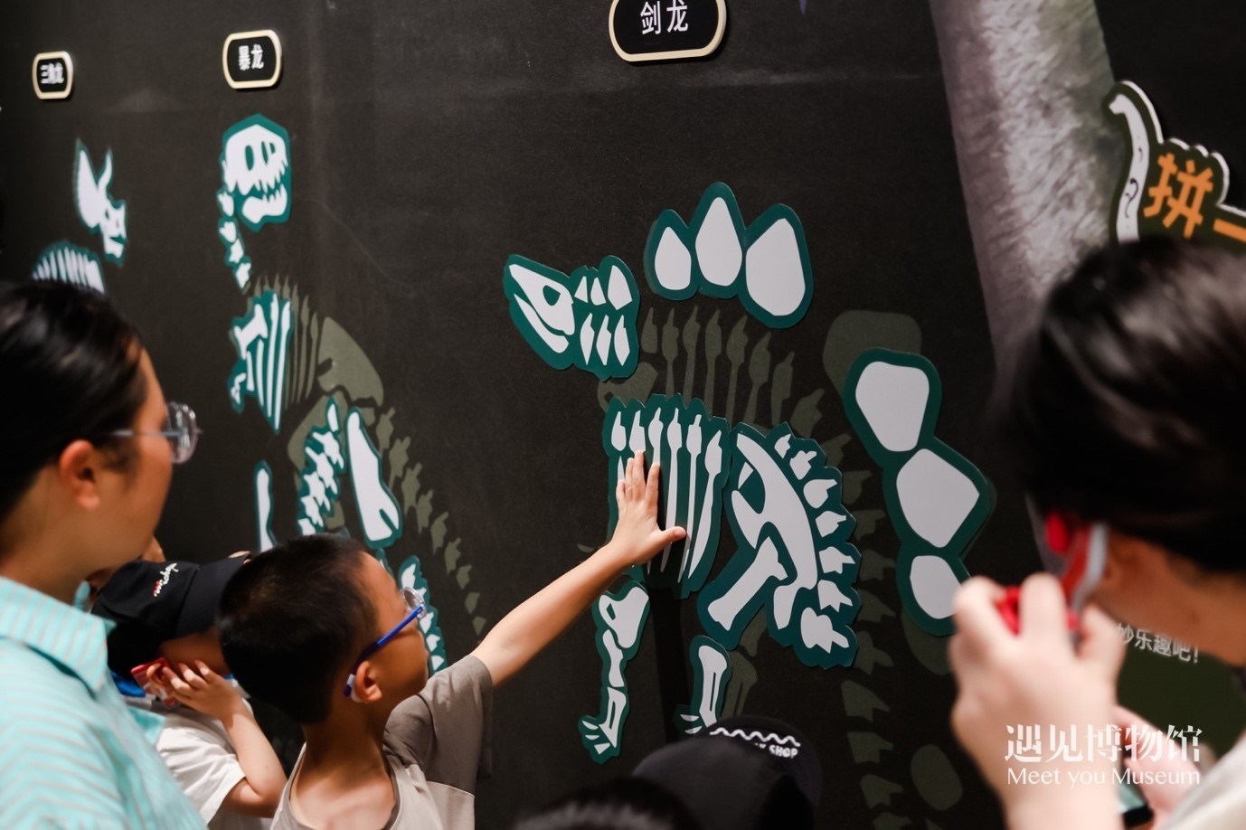 5. “2億年的地球記憶——恐龍化石特展”互動(dòng)區(qū)域。遇見(jiàn)博物館供圖