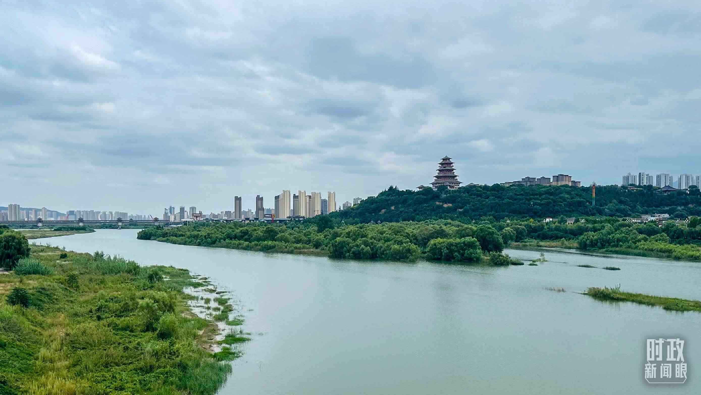 △ 渭河。（總臺央視記者范一鳴拍攝）