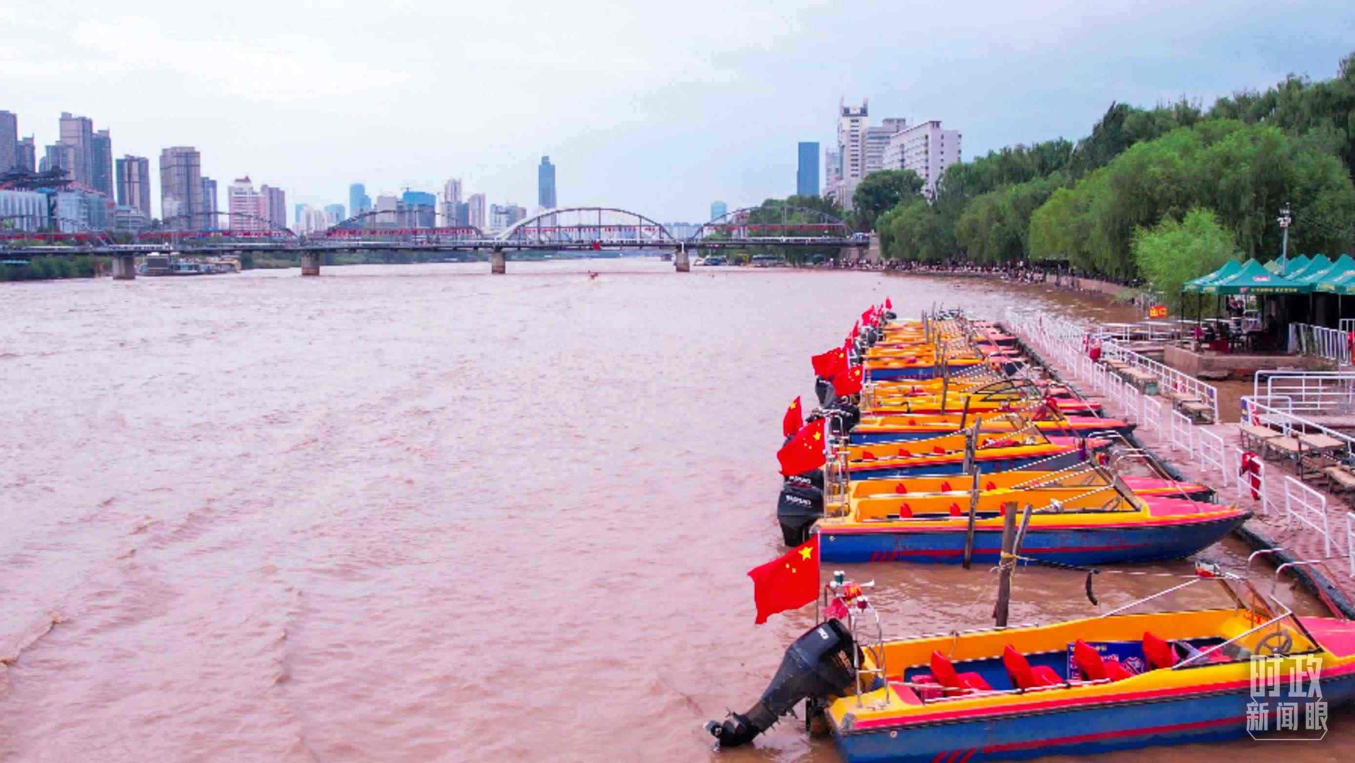△黃河蘭州段。（總臺記者張吉瑞拍攝）