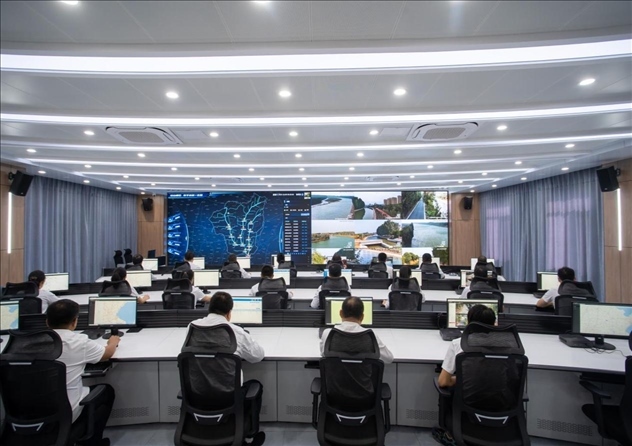 位山灌區(qū)智慧調(diào)度中心 。受訪者供圖