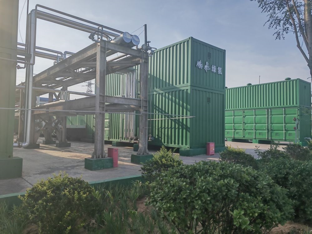 2024年9月4日，位于鵬飛集團(tuán)的電解水制氫項(xiàng)目。新華社記者 王勁玉 攝