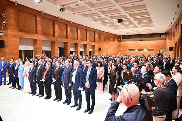 招待會現(xiàn)場。孫瑋 攝