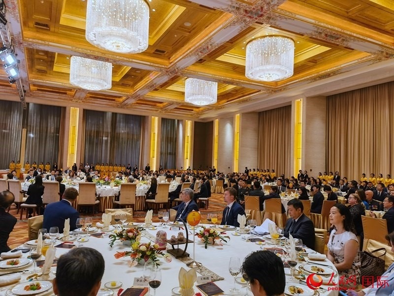 慶祝中俄建交75周年招待會(huì)在京舉行。人民網(wǎng)記者 李明琪攝