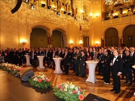 招待會現(xiàn)場。中國駐匈牙利大使館供圖