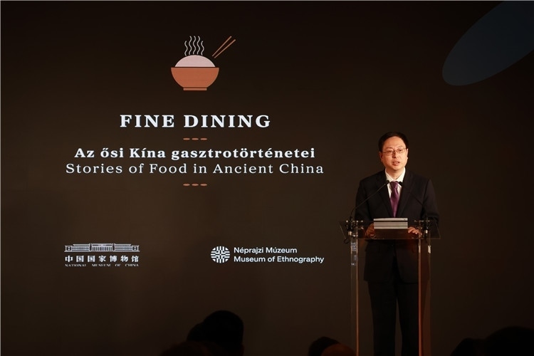 中國國家博物館副館長楊帆致辭。圖片由中國駐匈牙利大使館提供。