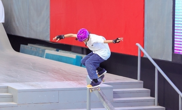 崔宸曦在比賽中。賽事組委會供圖