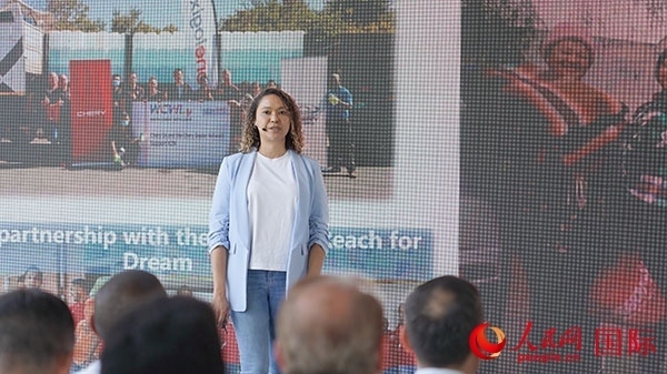 奇瑞南非公司全國市場經(jīng)理維倫·彼得森發(fā)言。人民網(wǎng) 張茜攝