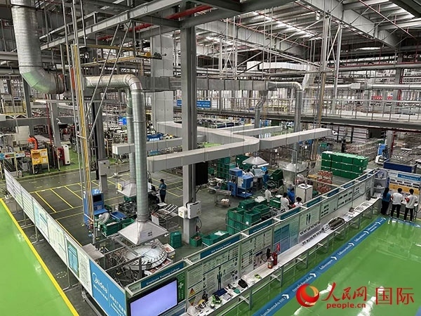 中企美的泰國(guó)工廠。人民網(wǎng)記者 簡(jiǎn)承淵攝