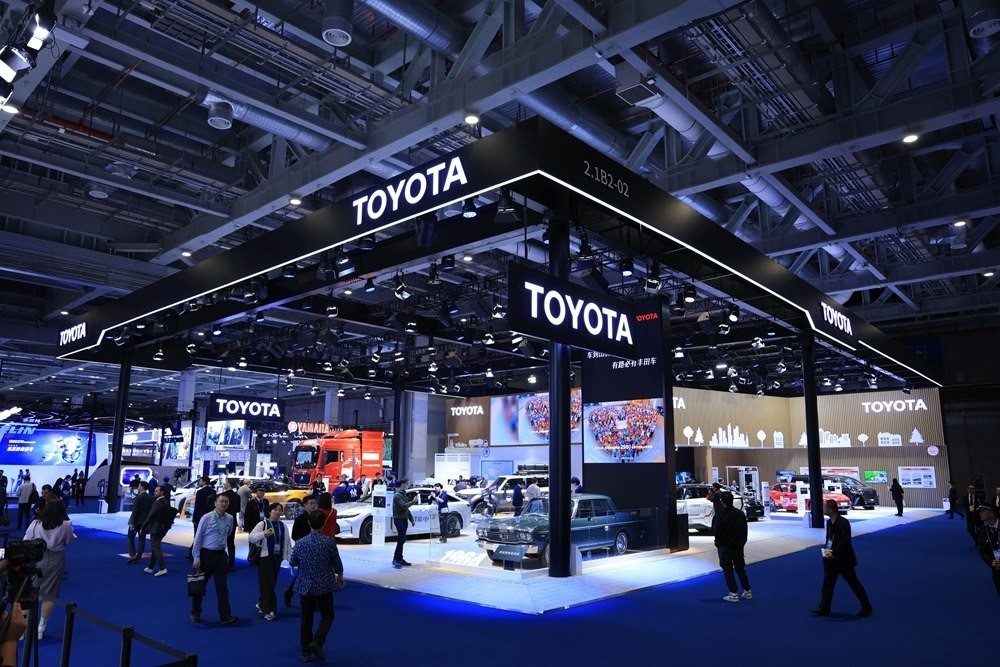 第七屆進(jìn)博會(huì)豐田展臺(tái)。人民網(wǎng)記者 車柯蒙攝