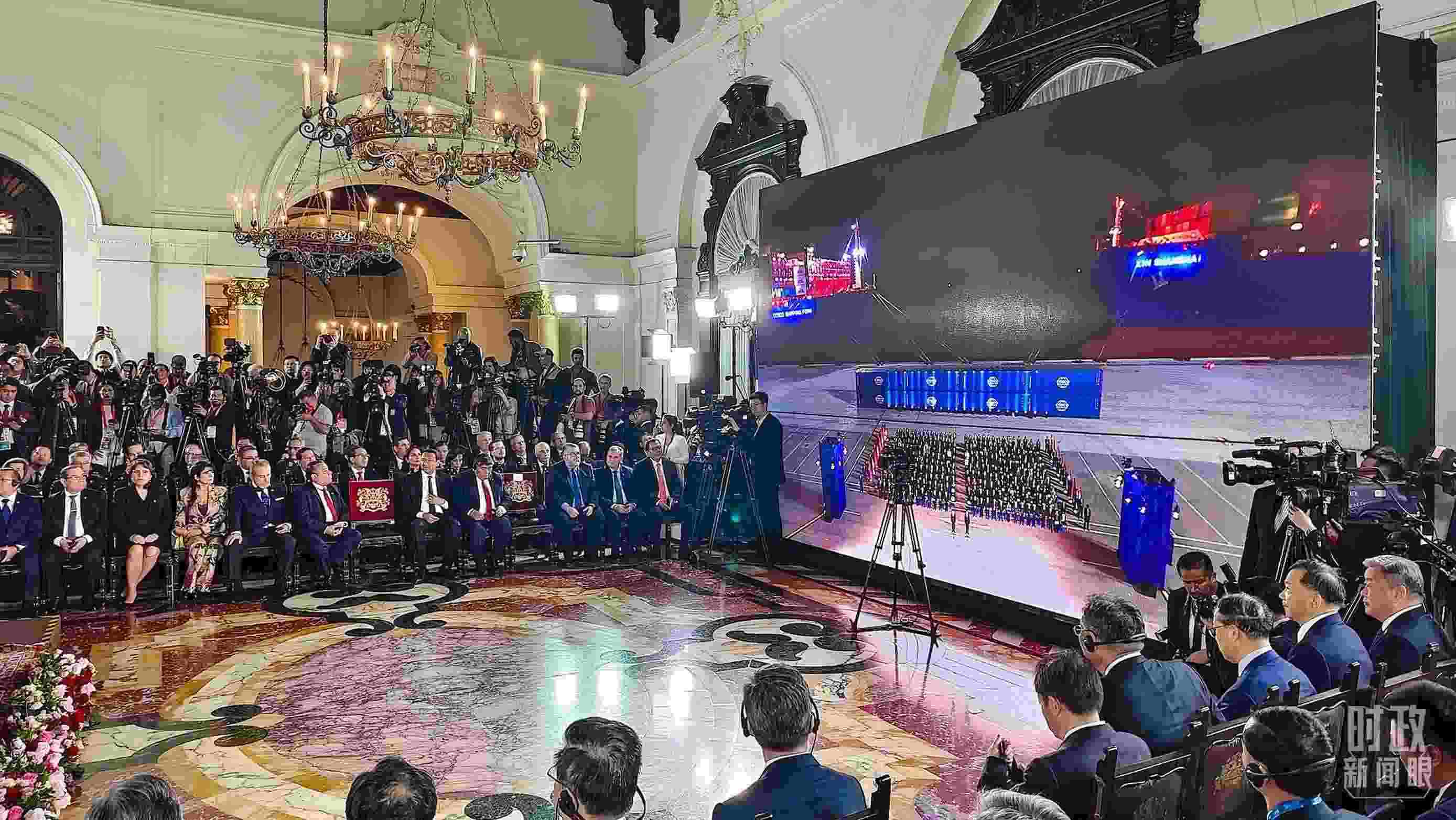 錢凱港開港儀式現(xiàn)場。（總臺央視記者韓銳拍攝）