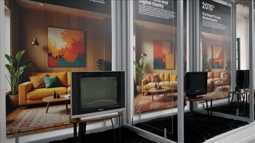 海信顯示技術(shù)展示畫作。海信南非公司供圖