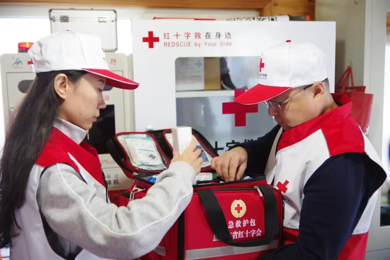 應(yīng)急救援志愿者培訓(xùn)現(xiàn)場。 中國紅十字會總會供圖