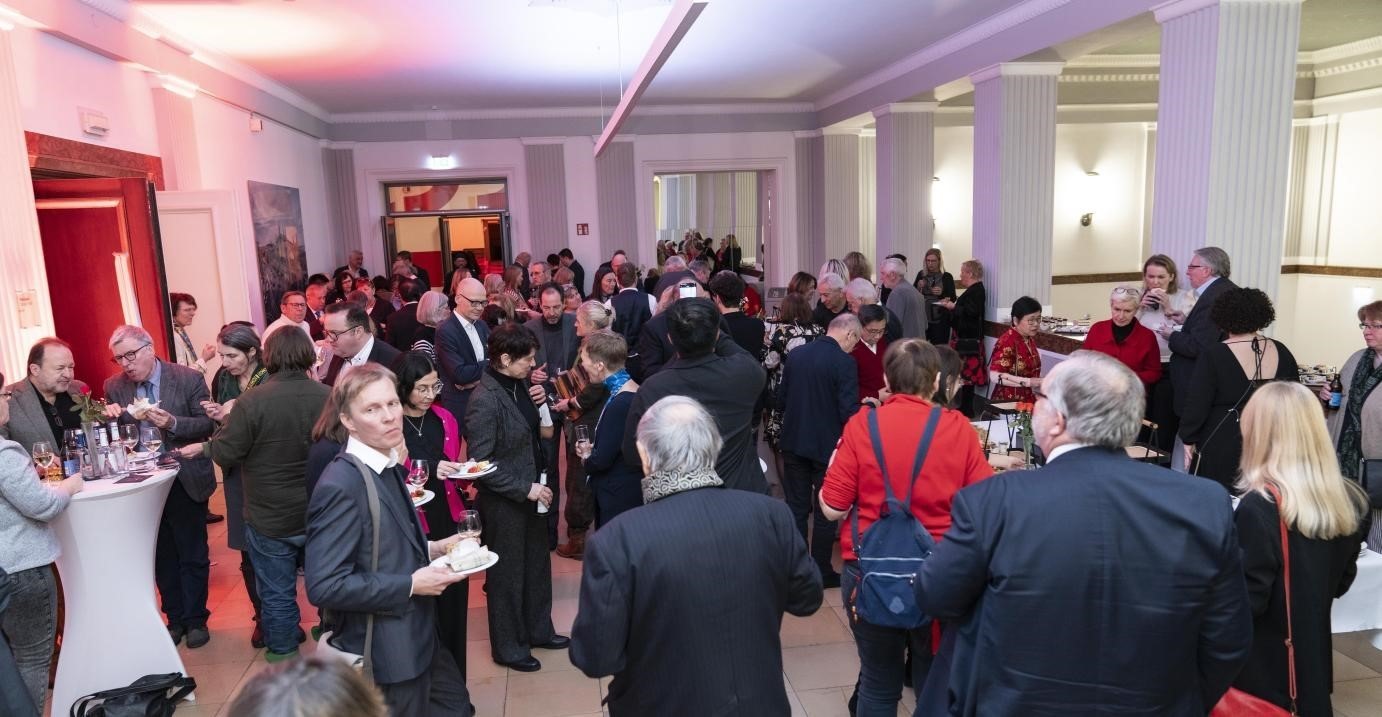 圖為新春酒會現(xiàn)場。紐倫堡-埃爾蘭根孔子學院供圖