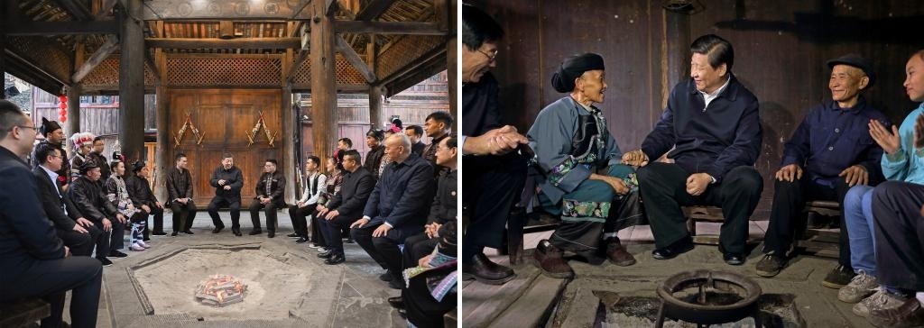 左圖由新華社記者謝環(huán)馳拍攝；右圖由新華社記者蘭紅光拍攝。