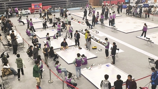 比賽現(xiàn)場(chǎng)。北京建筑大學(xué)供圖