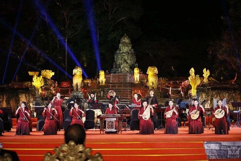 2024年1月13日，在柬埔寨暹粒舉行的“中柬人文交流年”啟動(dòng)儀式。